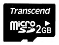 Флеш карта памяти Micro SD 2Gb Transcend (TS2GUSDC) без адаптера