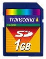 Флеш карта памяти SD 1Gb Transcend (TS1GSDC)