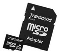 Флеш карта памяти microSD 2 Gb Transcend (TS2GUSD)