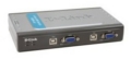 Коммутатор Dlink 4-х портовый USB KVM с 2-мя кабелями (DKVM-4U)